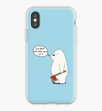 Ice Bear Will Take Care of It - We Bare Bears Cartoon iPhone Case