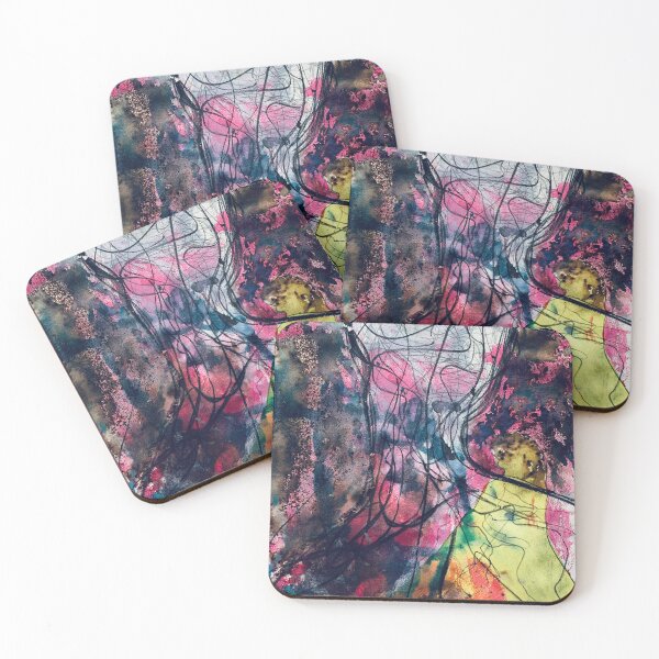 Item preview, Cosmos girl abstract mix media  designed and sold by VikaArt.