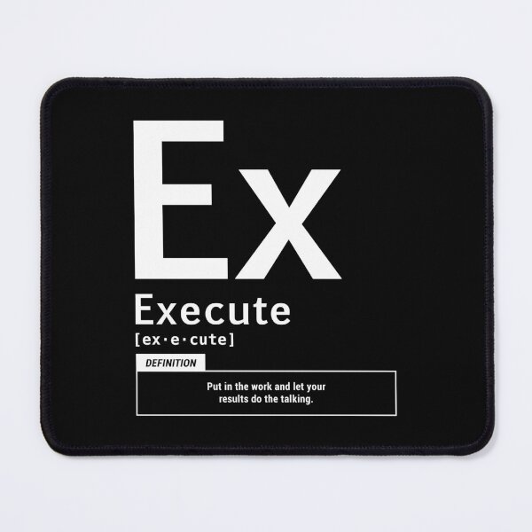 Item preview, Execute Periodic Science Definition Inspirational Quote designed and sold by EnhanceCreative.
