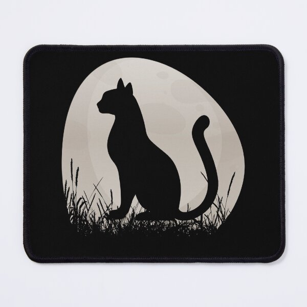 Item preview, Funny Cute Black Cat Watching Sunset designed and sold by knapst.
