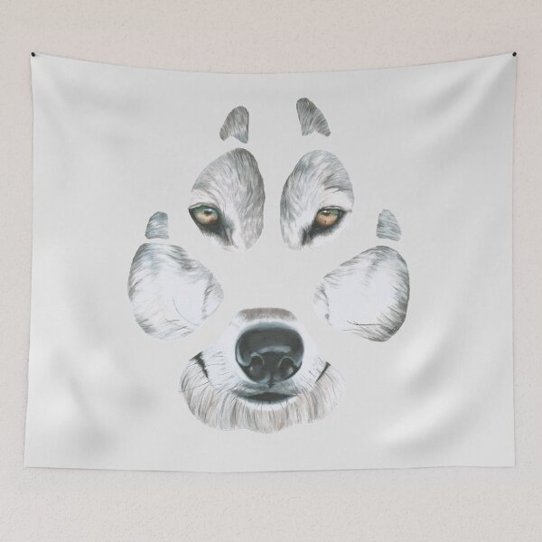Item preview, Wolf paw print designed and sold by DoughtycreARTiv.