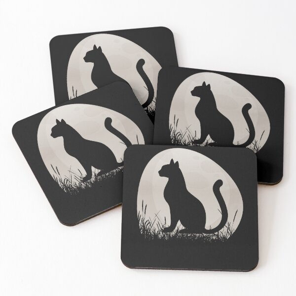 Item preview, Funny Cute Black Cat Watching Sunset designed and sold by knapst.
