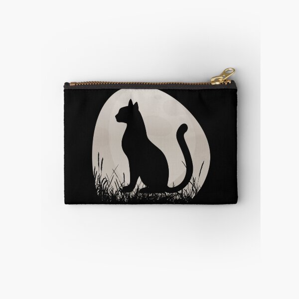 Item preview, Funny Cute Black Cat Watching Sunset designed and sold by knapst.