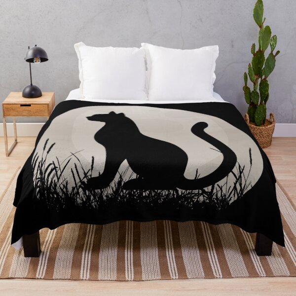 Item preview, Funny Cute Black Cat Watching Sunset designed and sold by knapst.