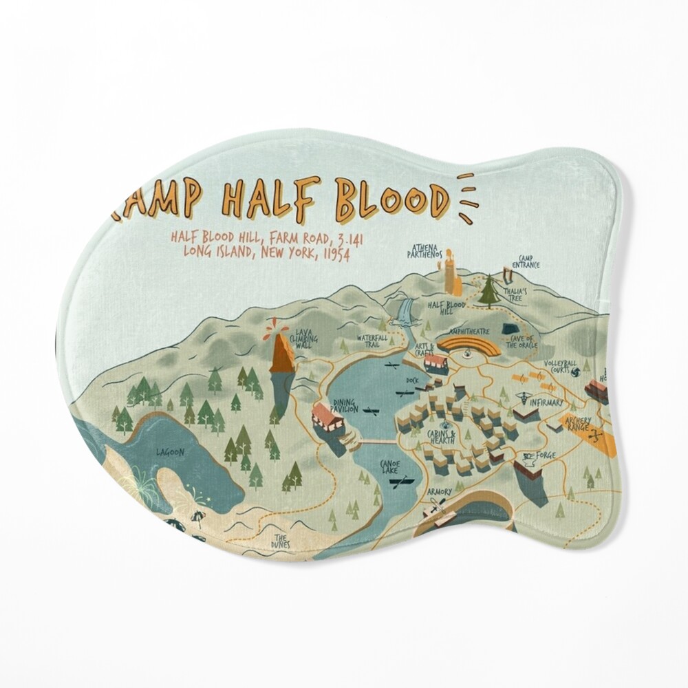 Map of Camp Half Blood Pin for Sale by Nakamoto99