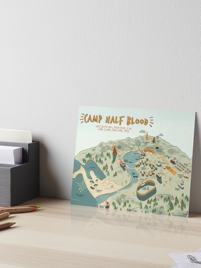 Map of Camp Half-Blood ART PRINT