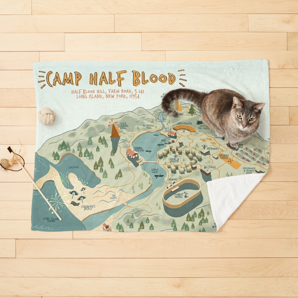 Map of Camp Half Blood Tapestry for Sale by Nakamoto99