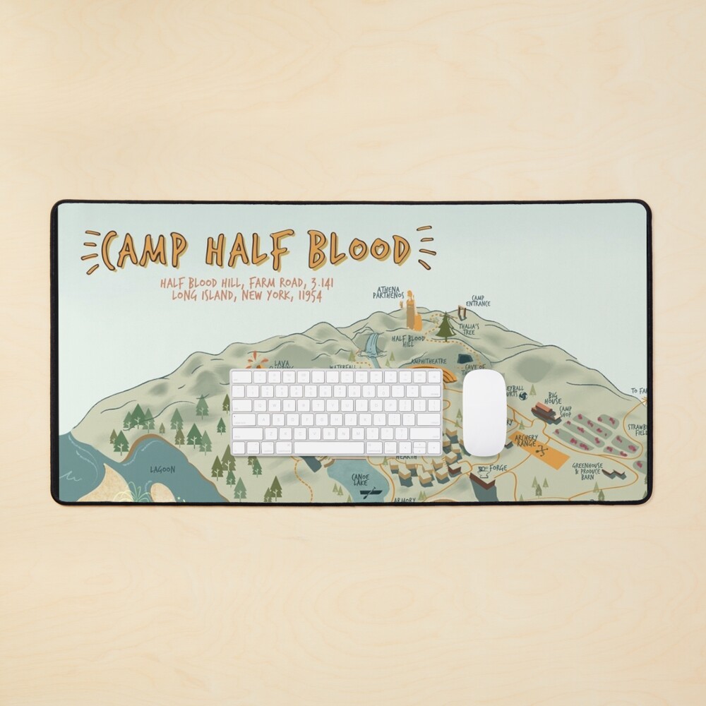 Map of Camp Half Blood Mouse Pad for Sale by Nakamoto99