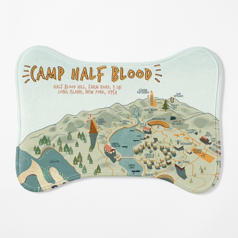 Map of Camp Half Blood Mouse Pad for Sale by Nakamoto99