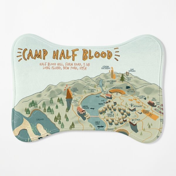 Map of Camp Half Blood Tapestry for Sale by Nakamoto99