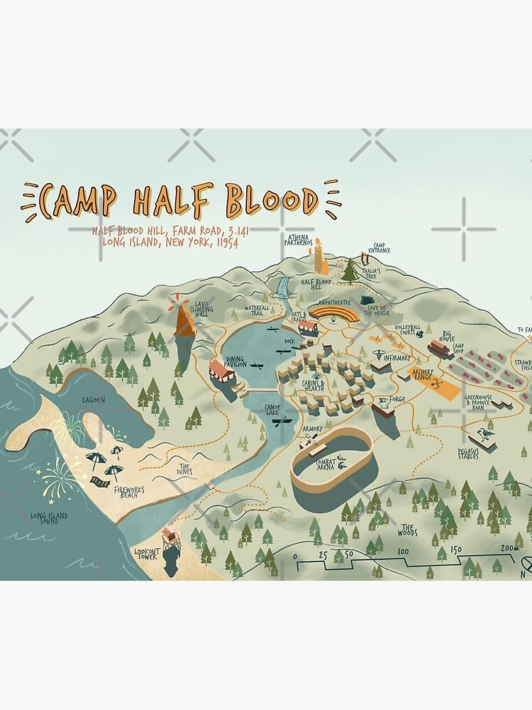 Disover Map of Camp Half Blood Tapestry