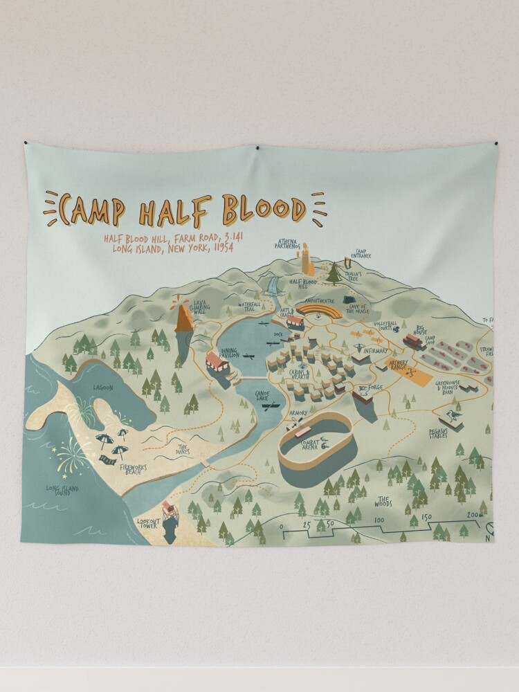 Order Percy Jackson Camp Half Blood Map Area Rug from Brightroomy now!