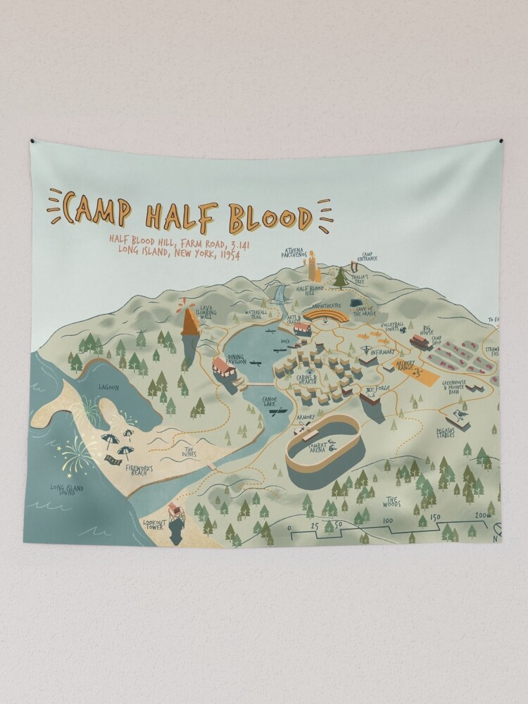 Percy Jackson - Camp Half Blood Logo Tapestry Home Decorating Wall