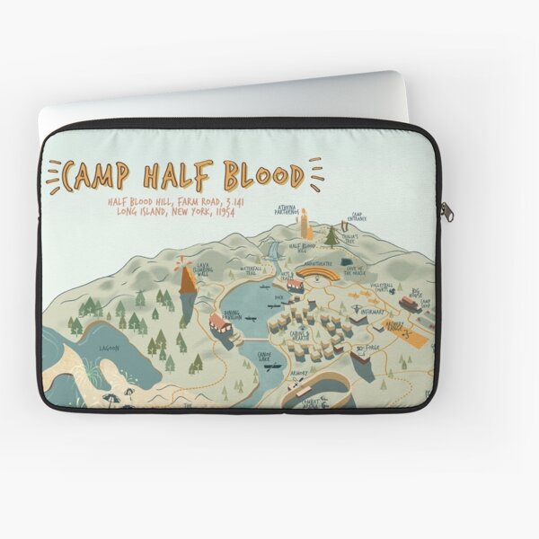 Map of Camp Half Blood Zipper Pouch for Sale by Nakamoto99