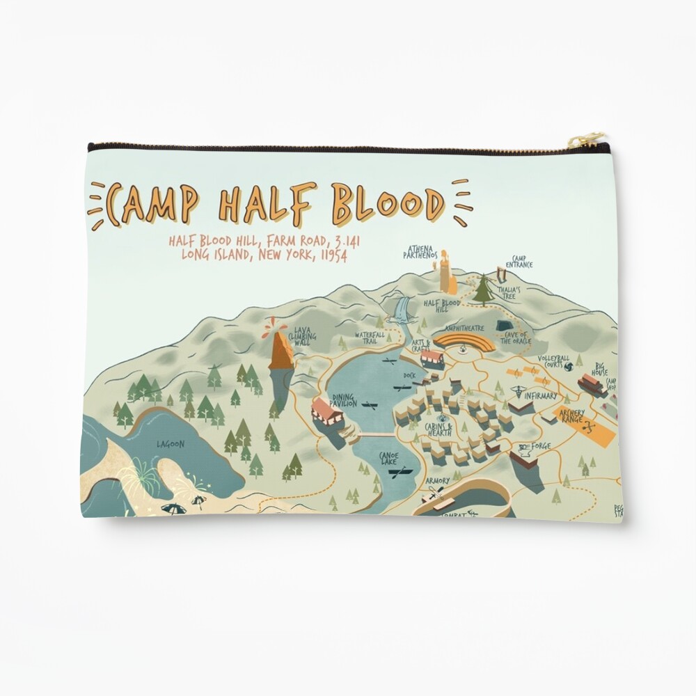 Map of Camp Half Blood Pin for Sale by Nakamoto99