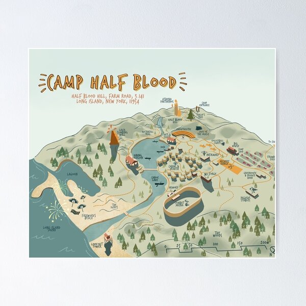 Camp Half-Blood Map in 2023  Percy jackson wallpaper, Percy jackson books, Camp  half blood map