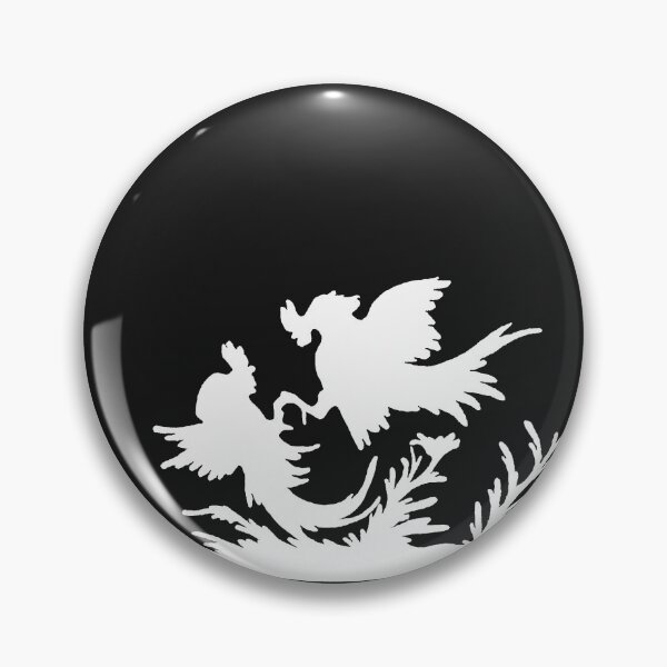 Artikelvorschau, Märchenhaftes Germany Hahnenkampf Scherenschnitt Silhouette weiß entworfen und verkauft von G-M-Designs.
