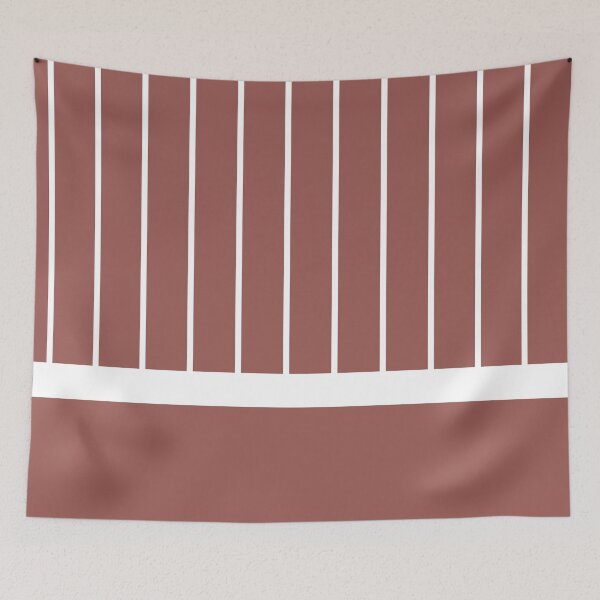 Item preview, Red White Minimal Modern Stripe Pattern Pairs Graham and Brown 2023 COTY Alizarin designed and sold by ColorOfTheYears.