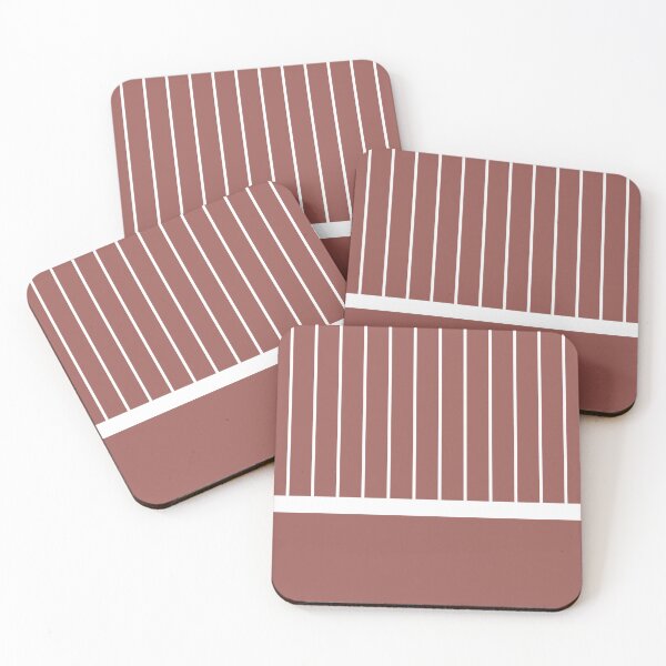 Item preview, Red White Minimal Modern Stripe Pattern Pairs Graham and Brown 2023 COTY Alizarin designed and sold by ColorOfTheYears.
