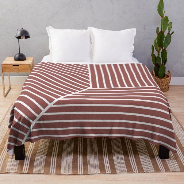 Item preview, Red White Minimal Modern Stripe Pattern Pairs Graham and Brown 2023 COTY Alizarin designed and sold by ColorOfTheYears.