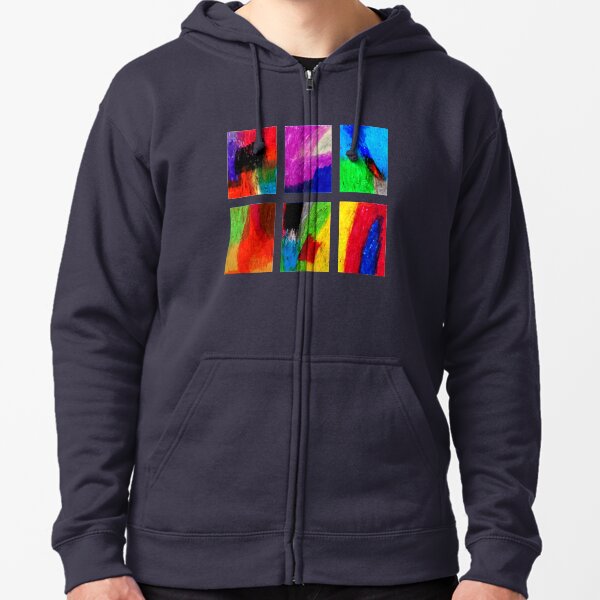 Untitled#6 by JJ Zipped Hoodie