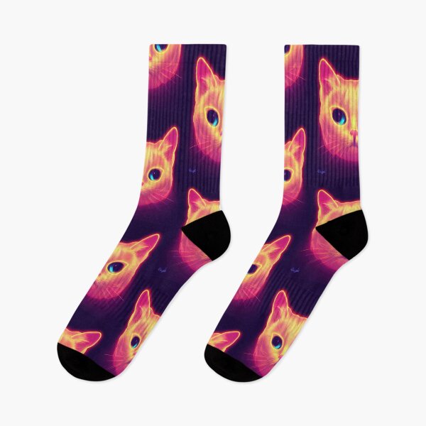 Item preview, cat halloween neon designed and sold by ComicsFactory.