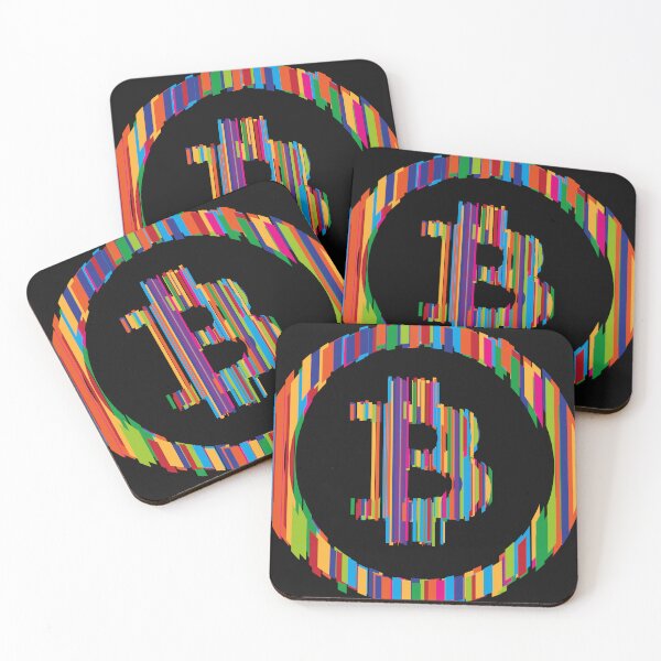 Item preview, Bitcoin - logo with multicolor effect designed and sold by AnassBachar.