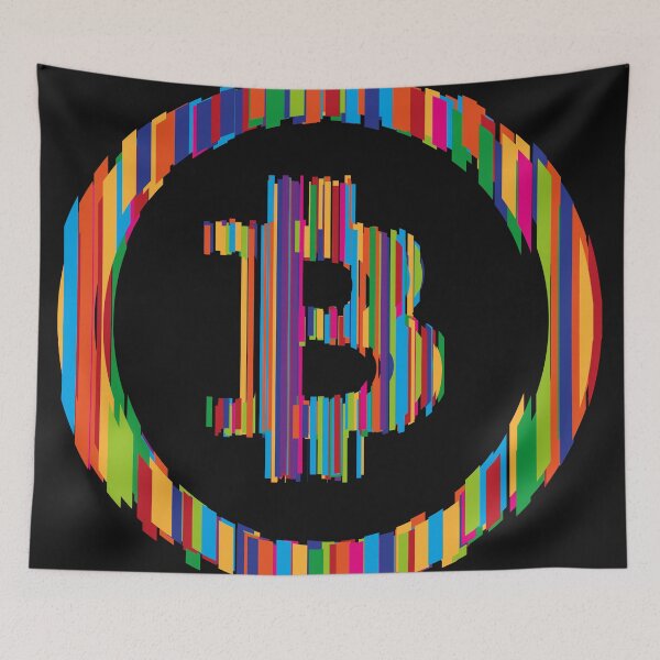 Item preview, Bitcoin - logo with multicolor effect designed and sold by AnassBachar.