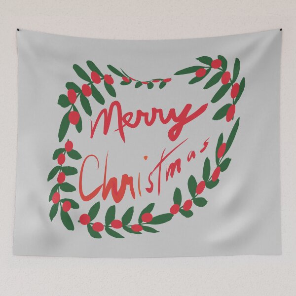 Item preview, Merry Christmas Warped Wreath designed and sold by designs-by-ann.