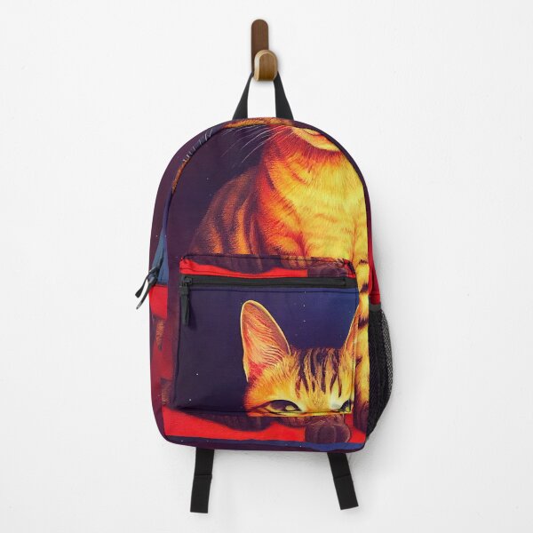 Item preview, cat halloween in galaxy orange designed and sold by ComicsFactory.