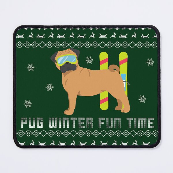 Item preview, Pug winter fun time Pug winter sweater style Sweater Xmas Pug Christmas Gift Pug Ugly Jumper WinterGift designed and sold by ALLURE-minimal.