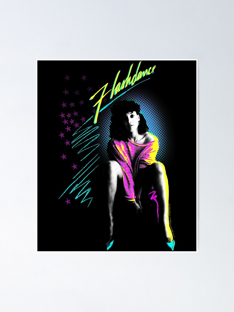 "Flashdance Alex Owens Neon Title Logo" Poster for Sale by
