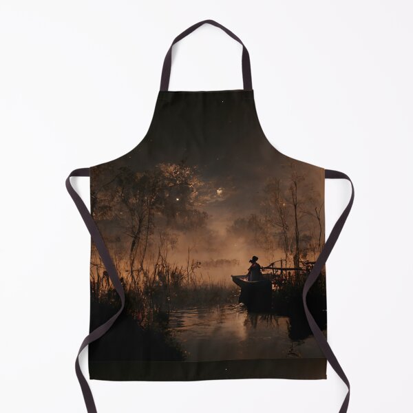 Item preview, Moon light on river with woman silhouette designed and sold by WeirdStation.