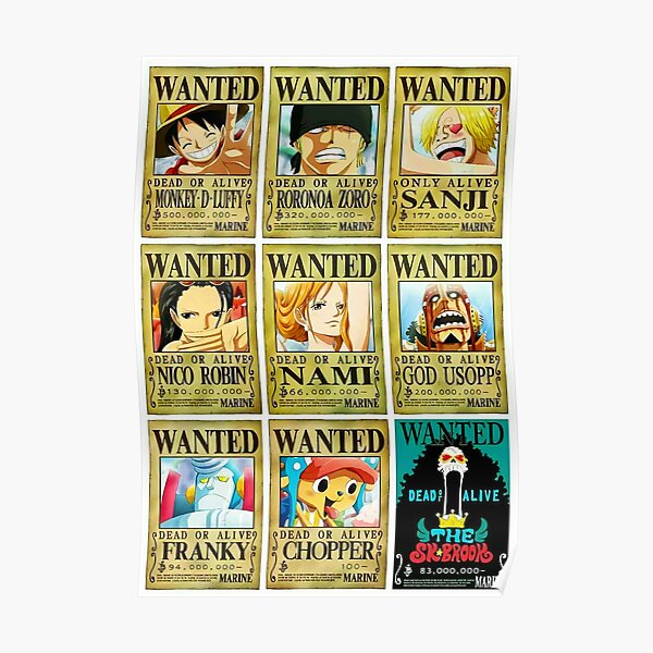 Vinsmoke Sanji Wanted Posters for Sale | Redbubble
