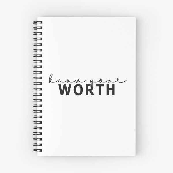 Item preview, Quote know your worth - black letters  designed and sold by Inktown.