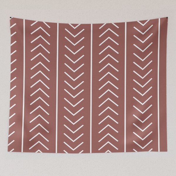 Item preview, Red White Modern Stripe Chevron Pattern Pairs Graham and Brown 2023 COTY Alizarin designed and sold by ColorOfTheYears.