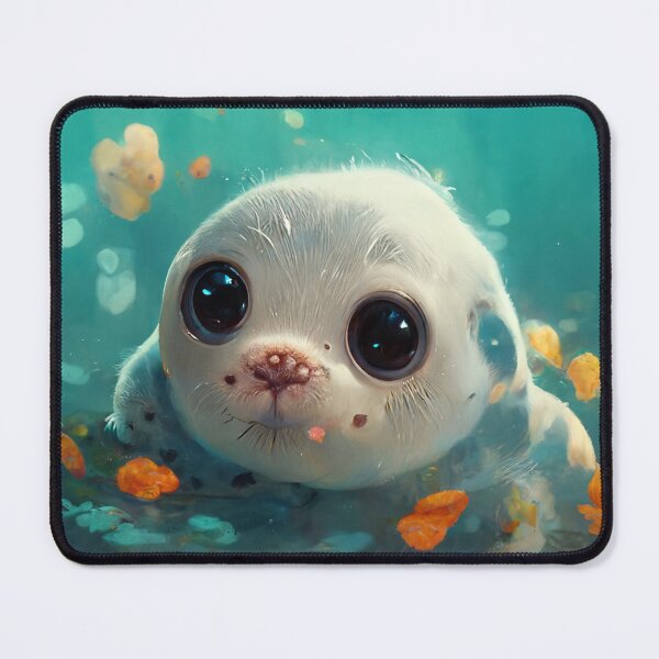 Item preview, Cute Baby Seal Swimming Painting designed and sold by Pet Shelter.