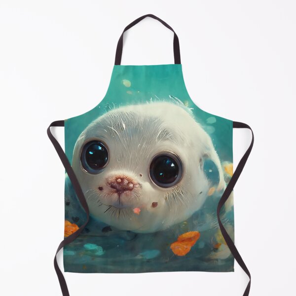 Item preview, Pintura de una linda cría de foca nadando designed and sold by Pet Shelter.