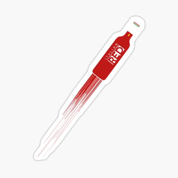 Italian Red Sticker