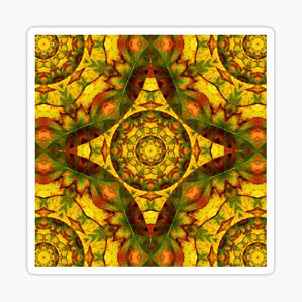 Mandala-1 Sq Sticker