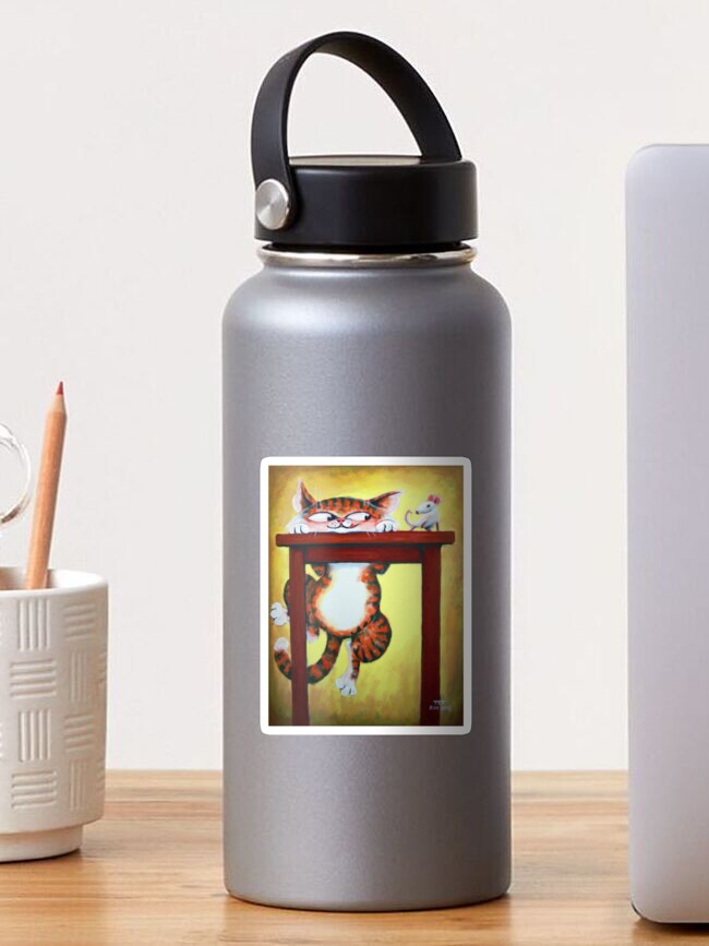 Thumbnail 1 of 3, Sticker, Table Mouse - Art by TET designed and sold by etourist.