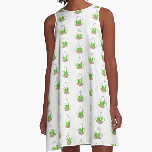 Happy cacti family A-Line Dress