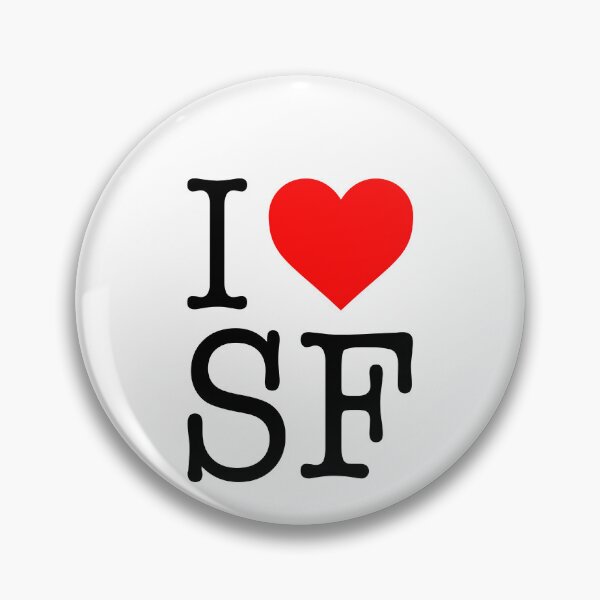 Item preview, I love SF designed and sold by malvinabucky.