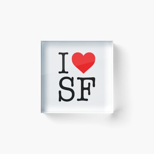 Item preview, I love SF designed and sold by malvinabucky.