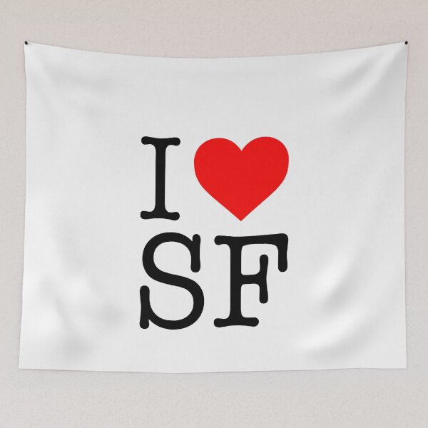 Item preview, I love SF designed and sold by malvinabucky.