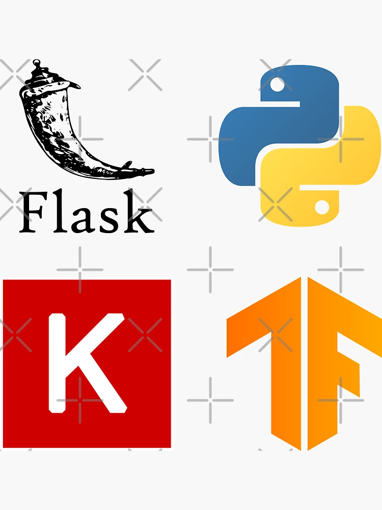 ☆ Flask, Python, Keras, TensorFlow 4x Sticker Combo Pack