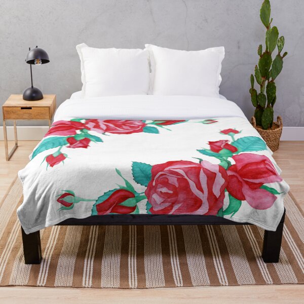 Item preview, Red Flowers Watercolor designed and sold by sofibelen.