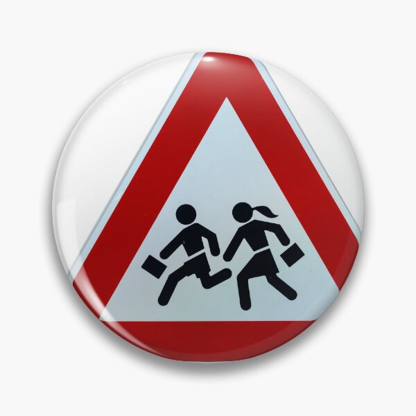 Item preview, Triangular warning 'children crossing' school road traffic sign designed and sold by lena-maximova.