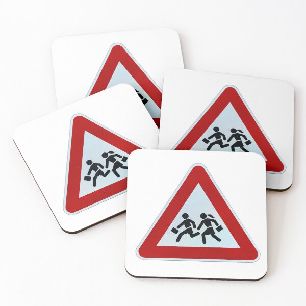 Item preview, Triangular warning 'children crossing' school road traffic sign designed and sold by lena-maximova.