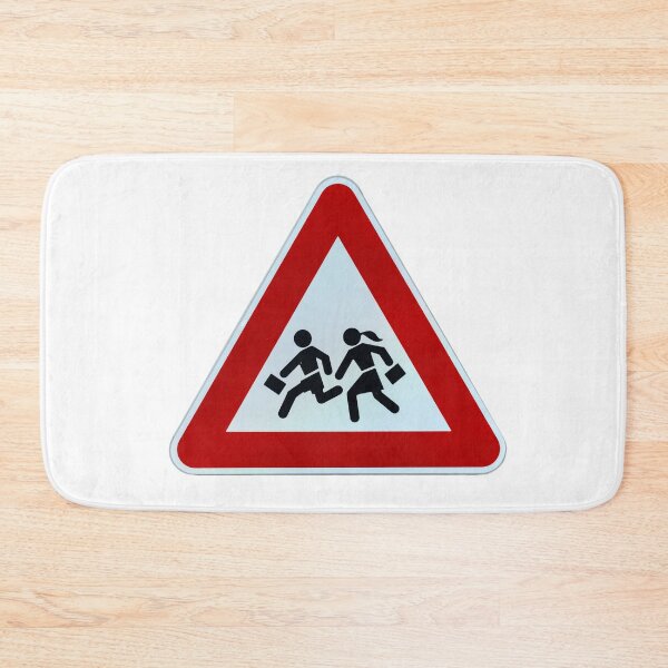 Item preview, Triangular warning 'children crossing' school road traffic sign designed and sold by lena-maximova.